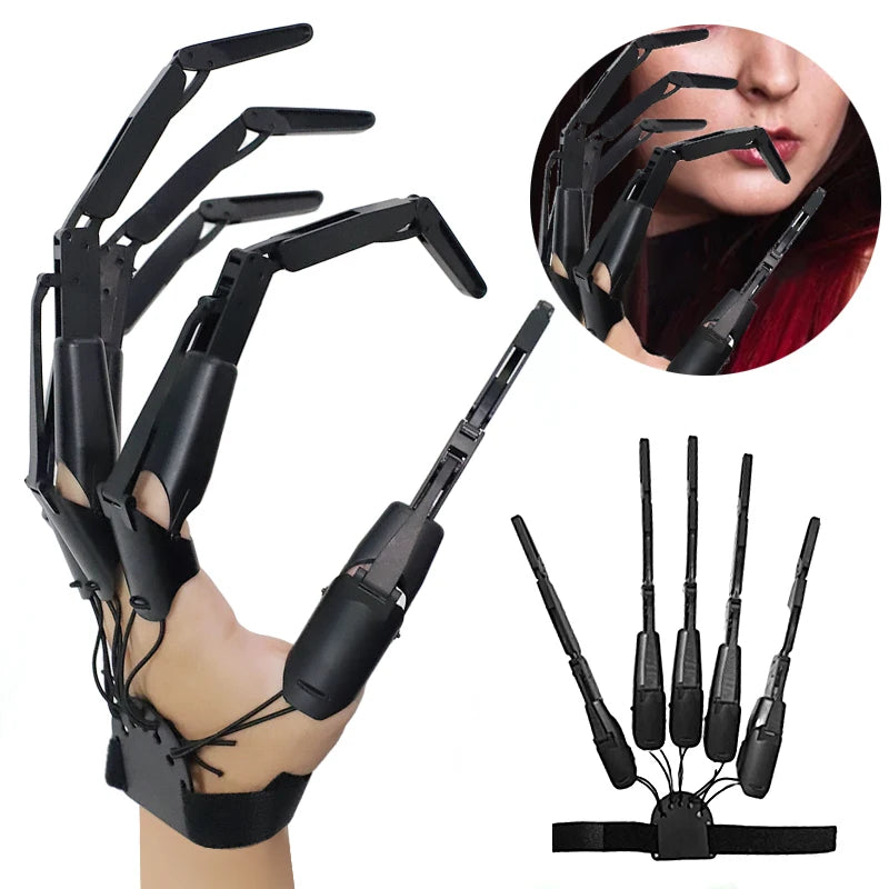 Party Carnival Articulated Fingers Flexible Joint Finger Easter Party Cosplay Costume Props Horror Ghost Claw Gloves Easter Gift